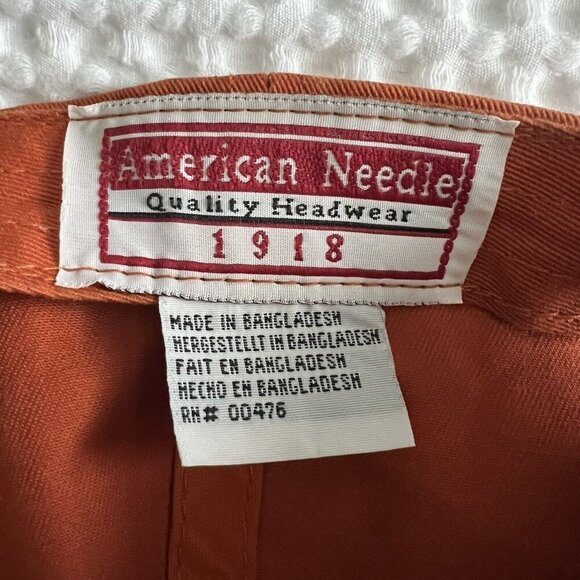 UT Austin Longhorns Baseball Cap Burnt Orange And White Logo Collegiate Line - Picture 5 of 7